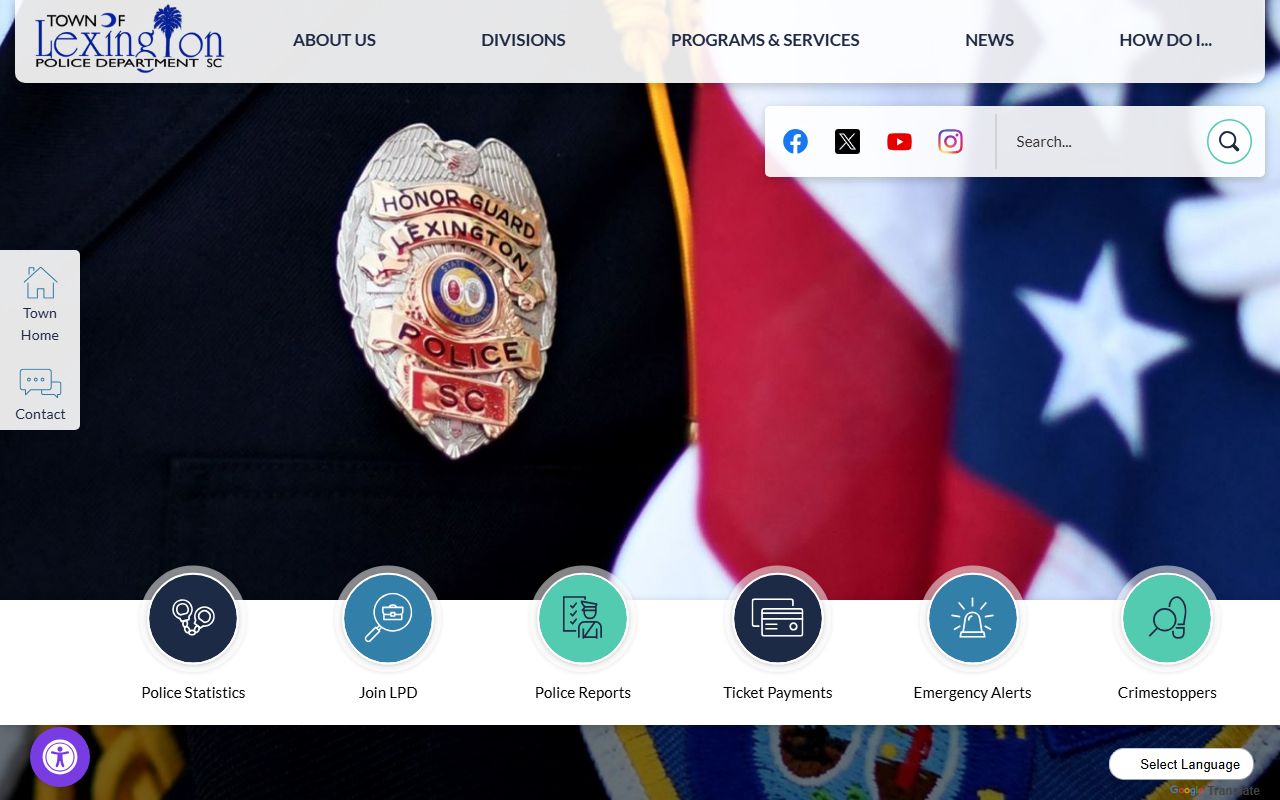 Lexington Police Department website for Lexington busted mugshots