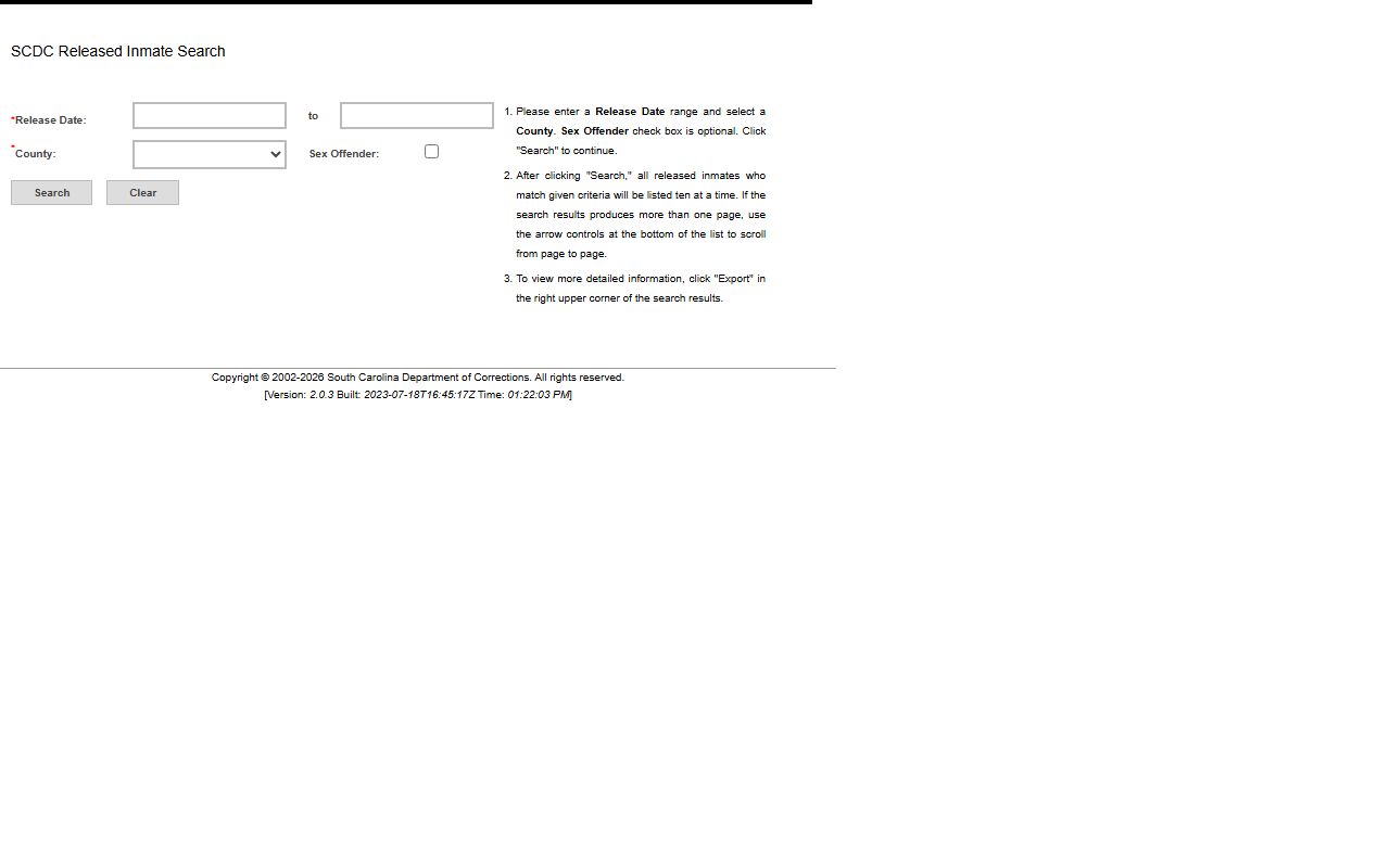 SCDC released inmate search for South Carolina busted mugshots